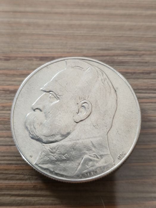 10zł 1934r Piłsudski orzeł strzelecki Ag750