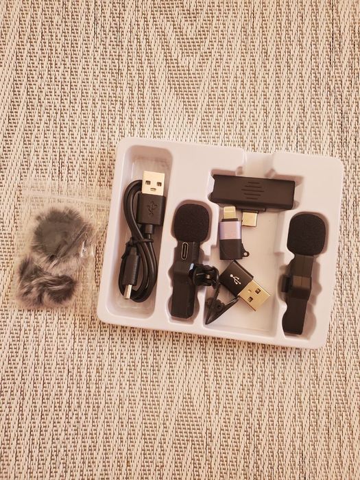 Петличні мікрофони 2 шт. для Android, ПК, iPhone Петличка