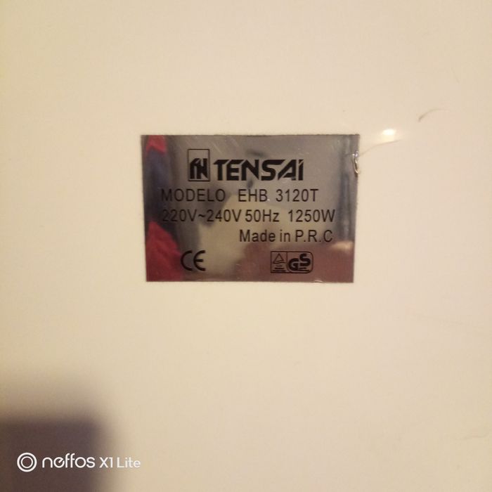 Aquecedore Tensay 1 250 watts super eficaz