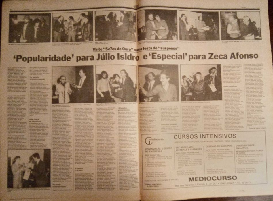 José Afonso	- - -		Se7e - nr. 250	- - - - -	Jornal