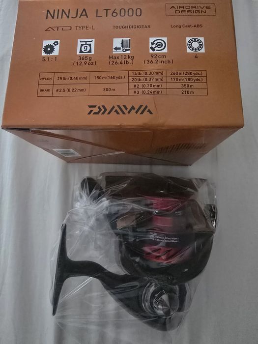 Daiwa ninja lt 6000 novo