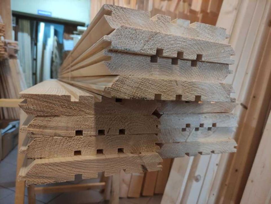 Boazeria. Producent. Imitacja bala Deska elewacyjna, Tarasowa modrzew