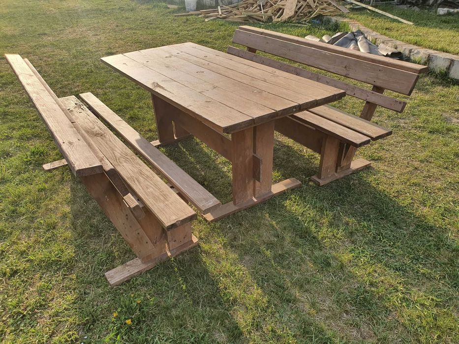 Meble ogrodowe stół, ławki