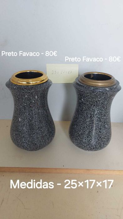 Artigos Fúnebres - Vasos em Mármore e Granito para Campas