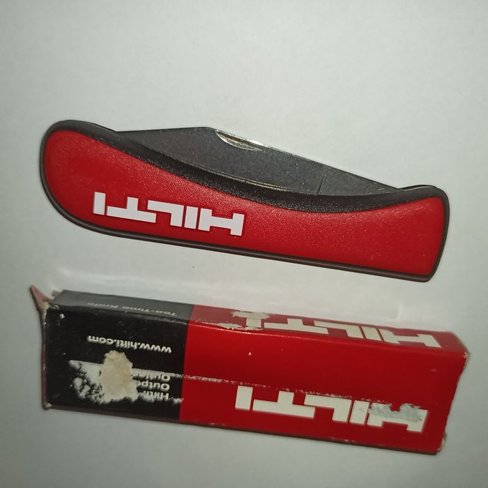 Nóż scyzoryk Hilti stał Solingen wzór z czarną obwódką