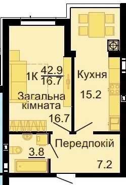 Продаж 1К 42м ЖК Львівський Маєток