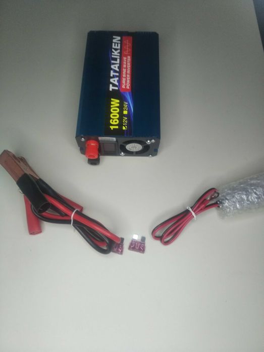 Інвертор Tataliken 1600W 12V-220V Чистий Синус (для котла/насоса)
