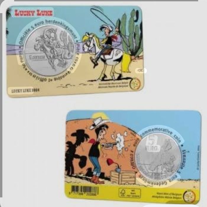 Moeda lucky luck em coincard - Bélgica