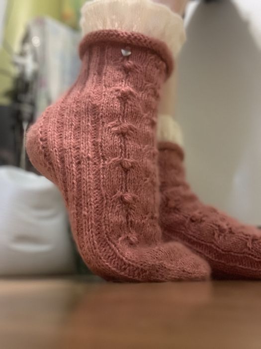 В’язані шкарпетки ручної роботи 37-38р.
