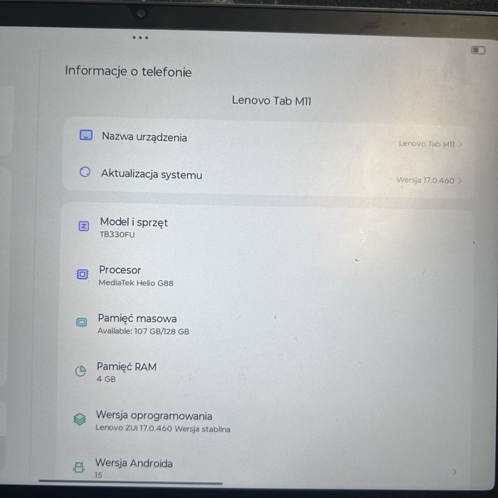 Lenovo Tab M11 +rysik na gwarancji