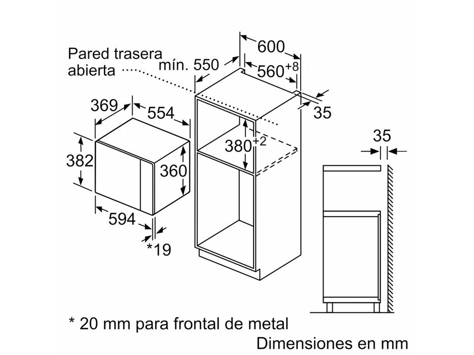Microondas Encastre Bosch BEL554MS0