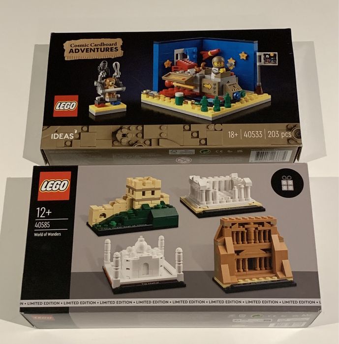 Legos 40533 Cosmic Cardboard Adventures e 40585 World of Wonders