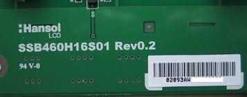 ssb460h16s01 rev0.2 placa de inverter tv sony kdl-46w5500 etc