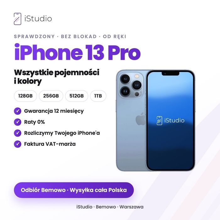 iPhone 13 Pro – wszystkie kolory, od 1499 zł | Rozliczymy Twój iPhone