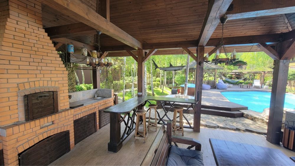 Оренда будинку подобово. Басейн, Чан, река, баня, сапы, каяки, лодка..