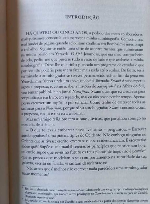 Gandhi: Uma Autobiografia - A Minha Vida e as Minhas Experiências com a Verdade - Mahatma Ghandhi
