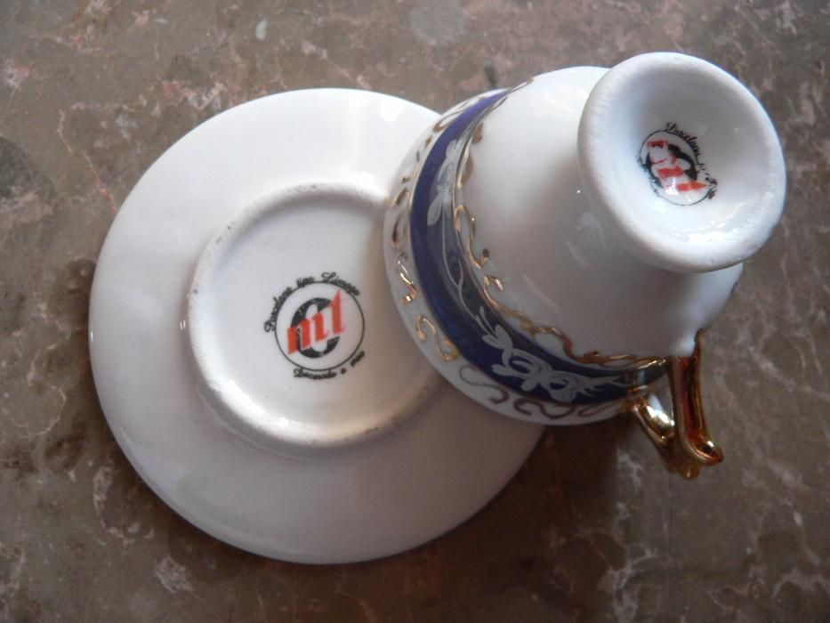 2 chávenas + 2 pires limoges miniatura