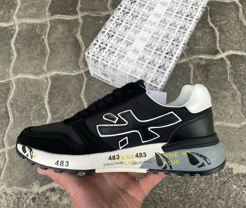 Чоловічі кросівки Premiata Mick 41-45 чорно-білі в наявності.