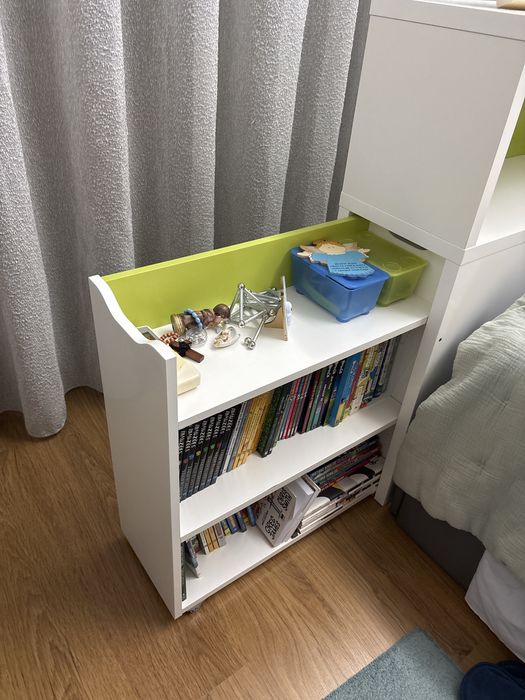 Cabeceira com estante de cama  solteiro
