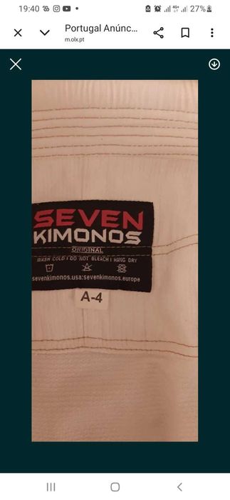 kimono de Jiu-Jitsu Brasileiro da marca Seven Kimonos