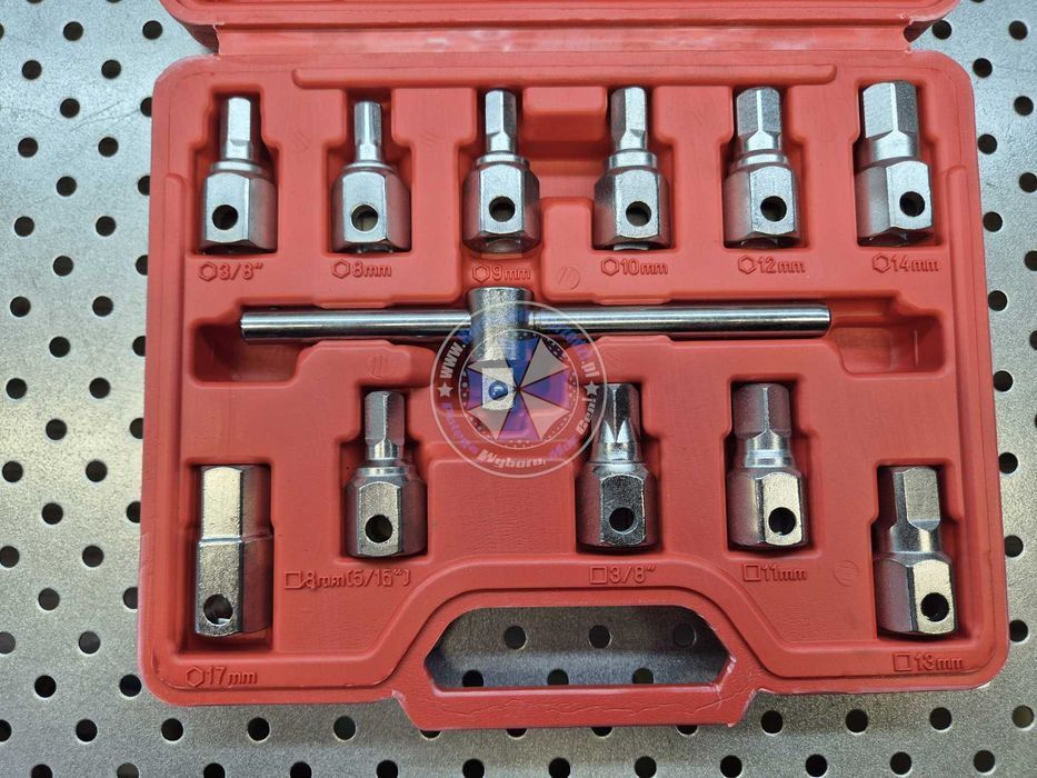 Klucze do korków do oleju 12-el. zestaw klucz do korków oleju