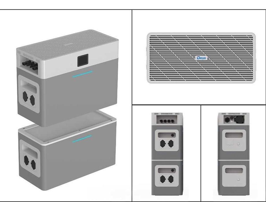 Deye AE-FS2.0-2H2 Magazyn energii 2000Wh + falownik 1000W UPS LiFePO4