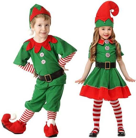 Fato de Elfo de Natal (8/9 anos)