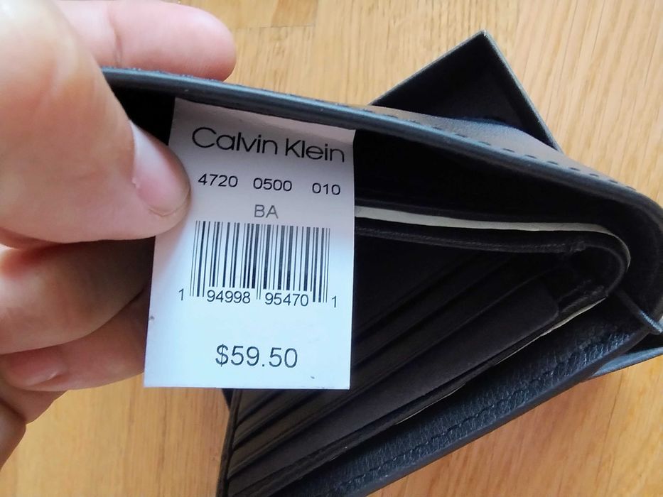 Portfel męski skórzany Skóra Calvin Klein