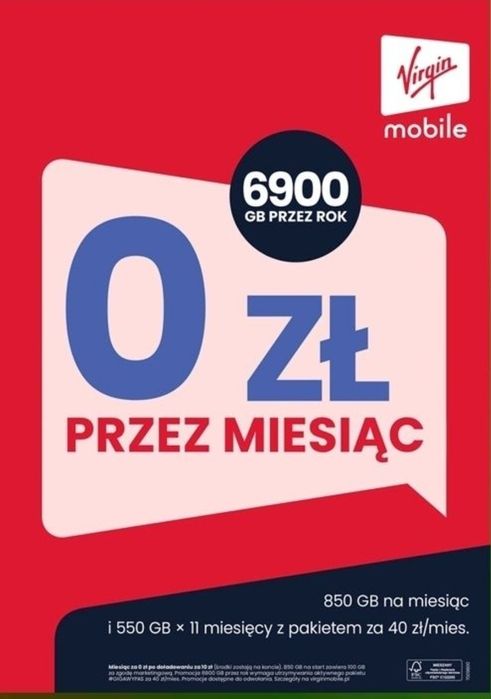 Startery Virgin Mobile 50 sztuk