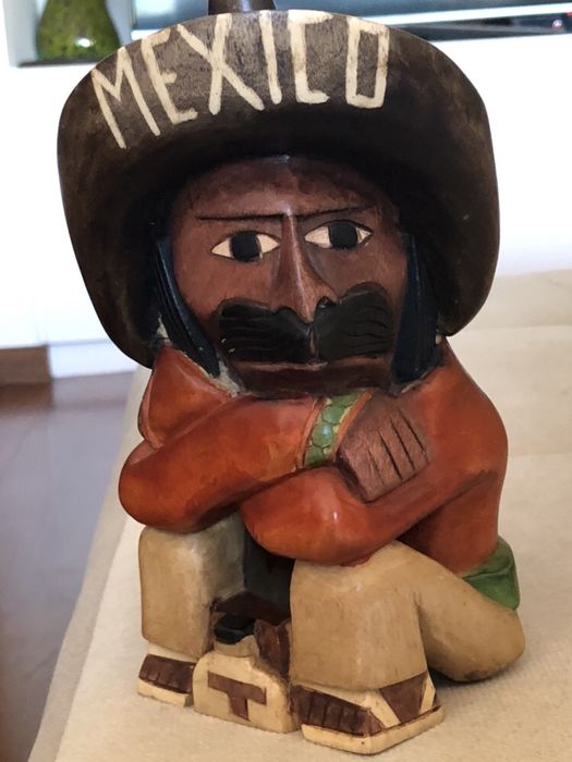 Boneco em Madeira - Mexicano