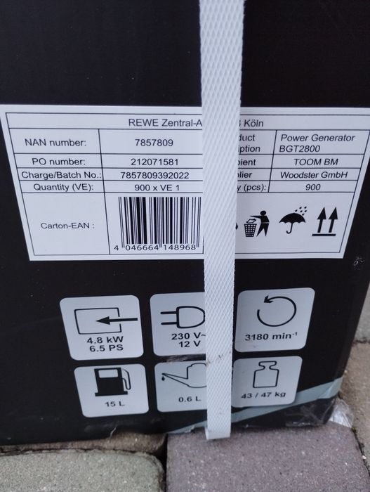 Генератор Scheppach Germany