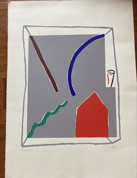Três serigrafias artisticas