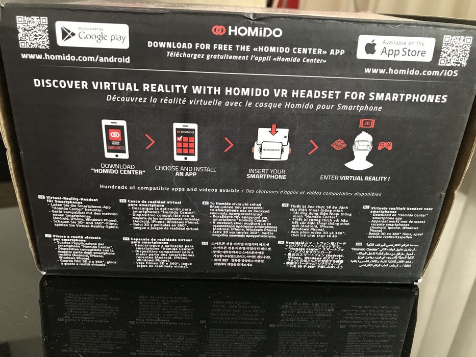 Oculos HOMIDO VR realidade virtual headset GAMING