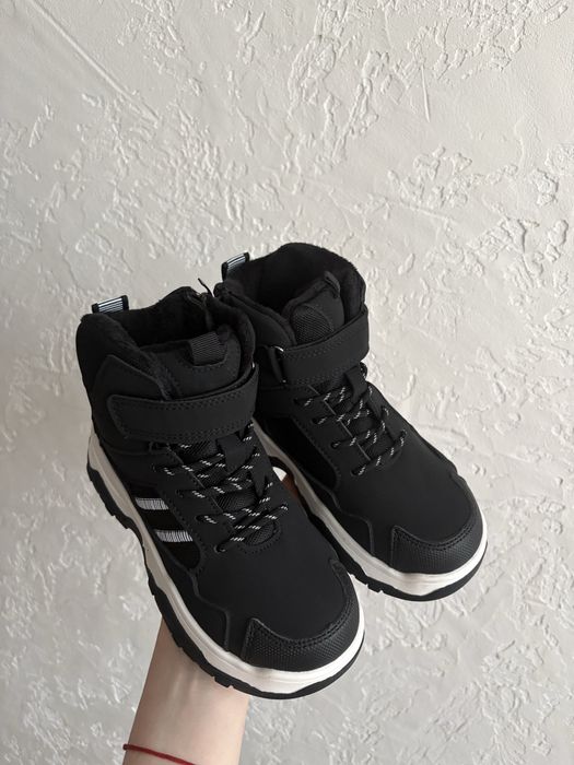 Черевики демісезонні для хлопчика чорні на весну 27 28 29 30 31 розмір