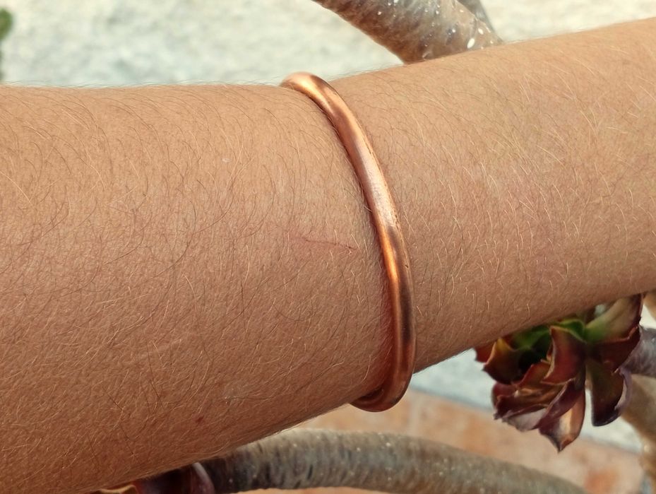 Pulseira de Cobre Maciço. Pulseira Energética. Cobre Verdadeiro.