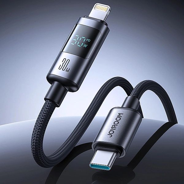 Kabel Joyroom S-A16 Pro Prism Series 30W USB-C - Lightning z wyświetla
