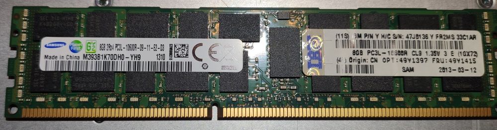 Memória para servidor DDR3 ECC 8GB