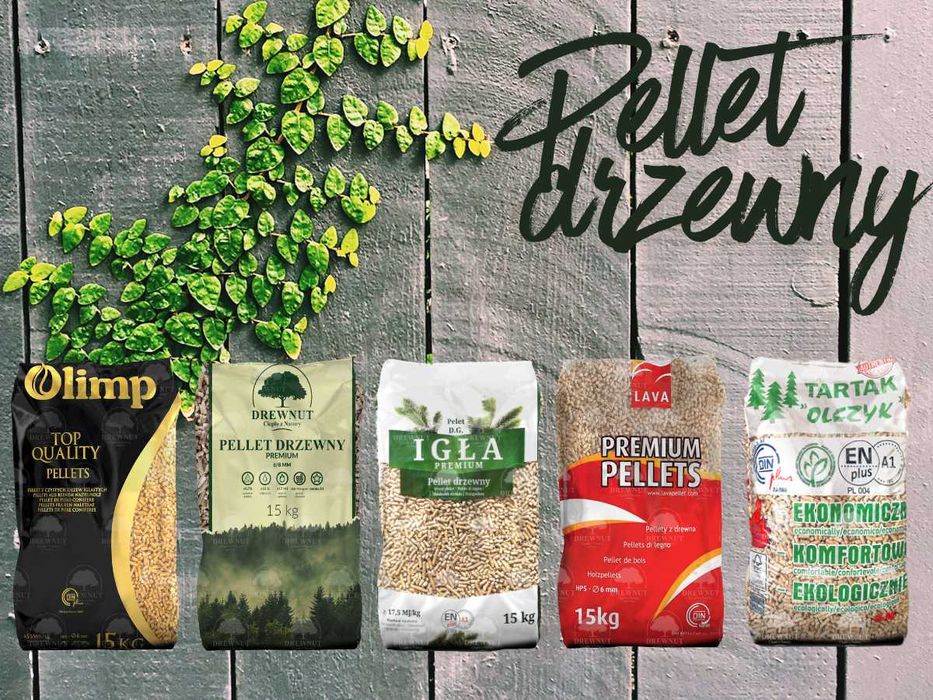 Pellet drzewny A1 A2 Feniks Olczyk Dankros Beskidy Lava Olimp Barlinek
