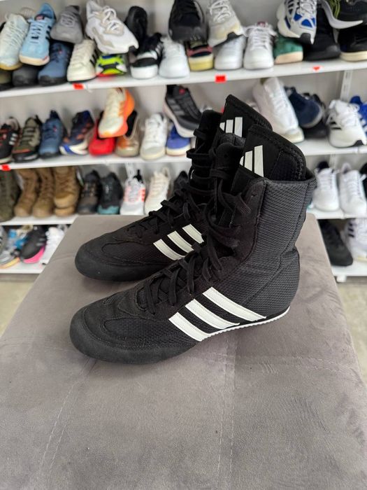 ОРИГІНАЛ 100% Кросівки Боксерки Adidas Box Hog 2.0 Boxing Shoes Black