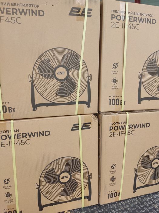 200вт 45см Мідний двигун металл вентилятор напольный підлоговий