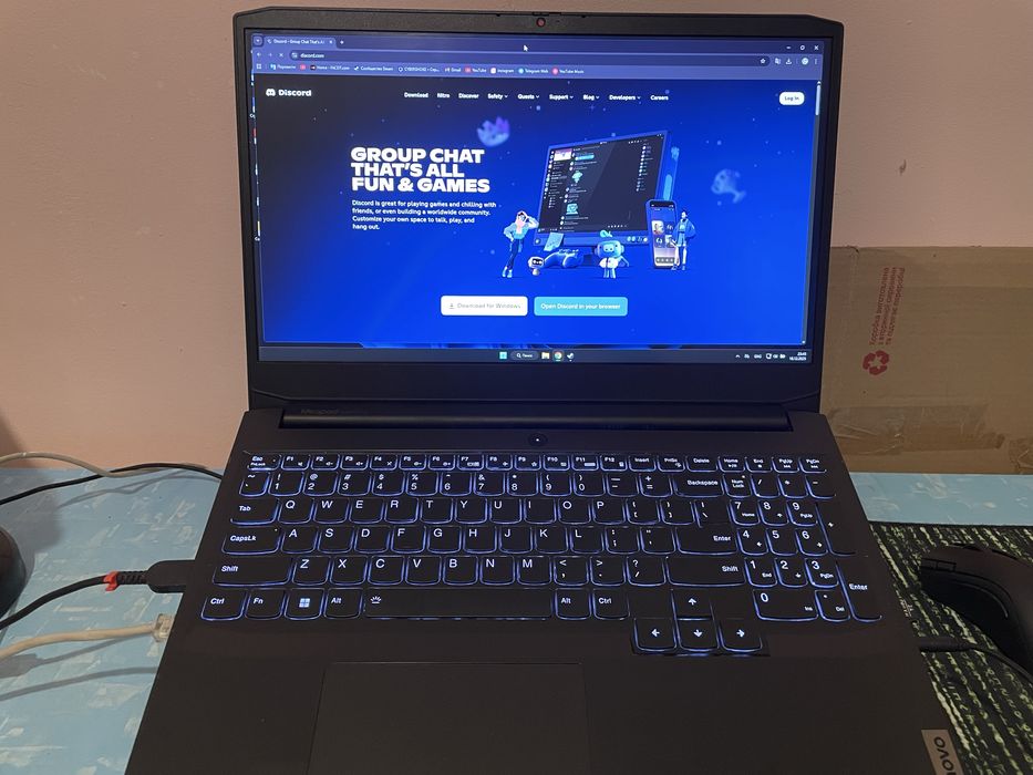 Ноутбук 3050ti ryzen 5, 16gb, ssd250