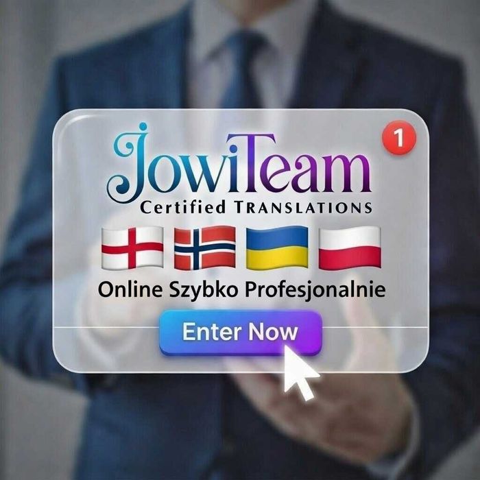 JowiTeam Tłumaczenia Przysięgłe Wiele Języków,Angielski,Niemiecki inne