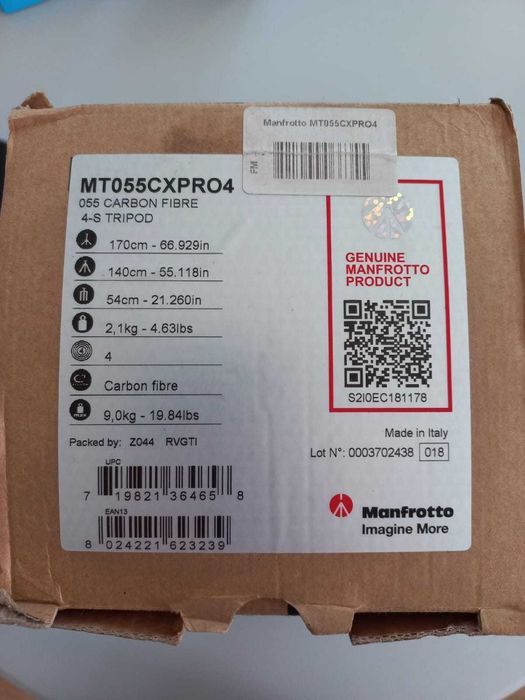 Штатив Manfrotto MT055CXPRO4 + Сумка для штатива Manfrotto MBAG70N