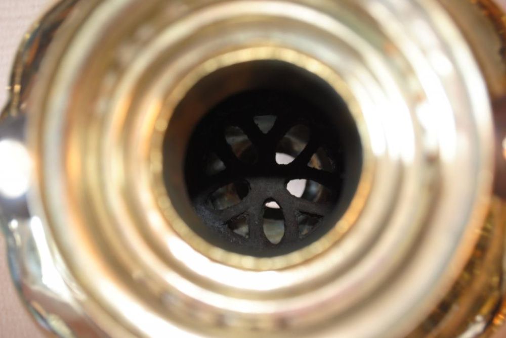 Самовар яйцо долями робочий шикарний антик Шемарін на стильну кухню.