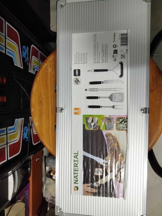 Kit utensílios churrasco novo