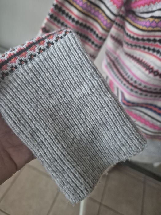 Sweterek kolorowy z wełną z merynosa 38