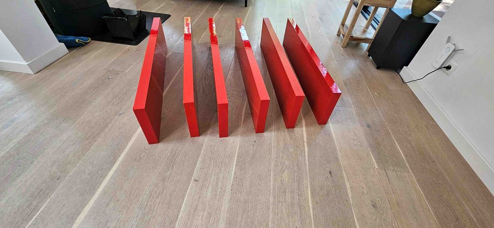 Półka IKEA LACK Czerwona 110x26x5