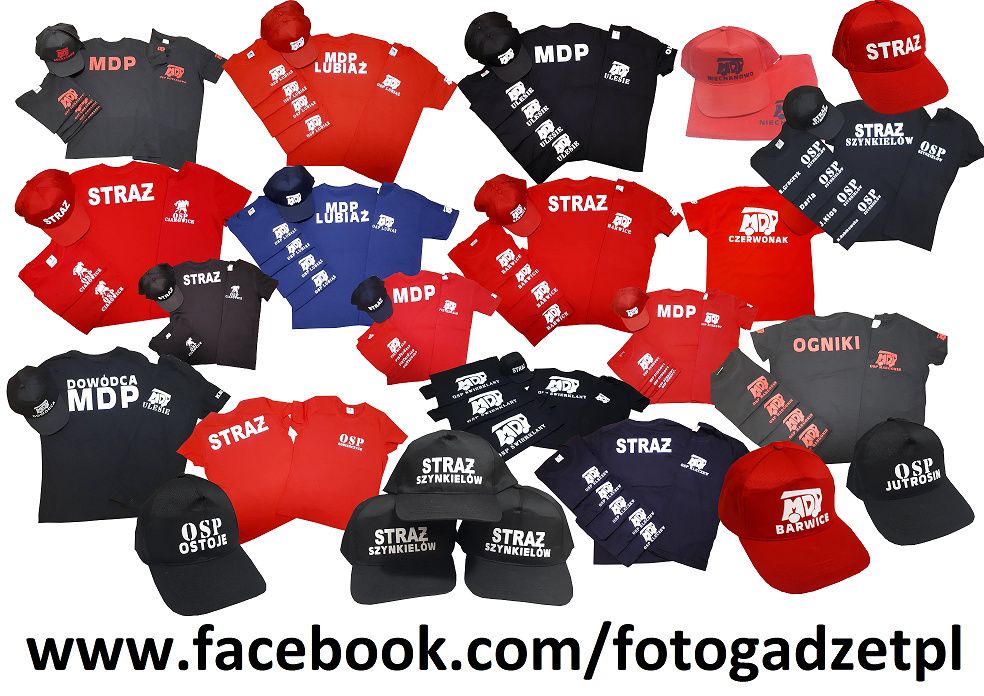 Czapka strażacka OSP MDP STRAŻ logo ochrona