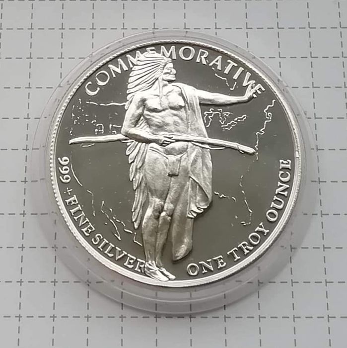 США пам'ятний Раунд. Меморіал Орегонська стежка 1926 р. СРІБЛО. ПРУФ!