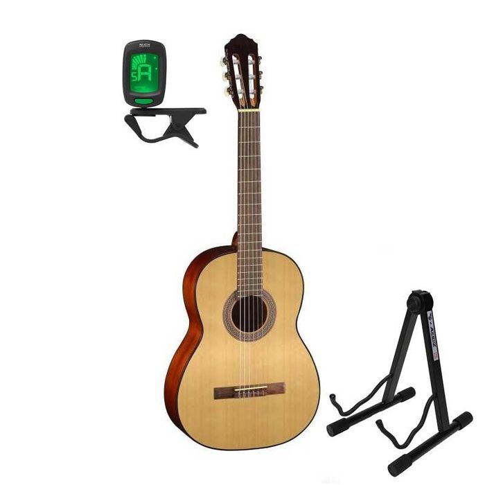 CORT AC 100 OP gitara klasyczna 4/4 + stayw + tuner